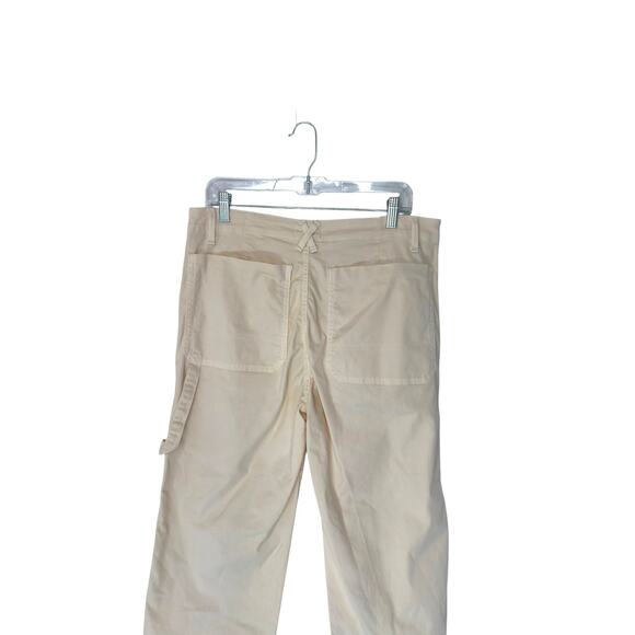 ASKK NY Carpenter Jeans Cream Cargo Casual Mid-Rise Straight Leg Size 30‎ - Picture 10 of 14